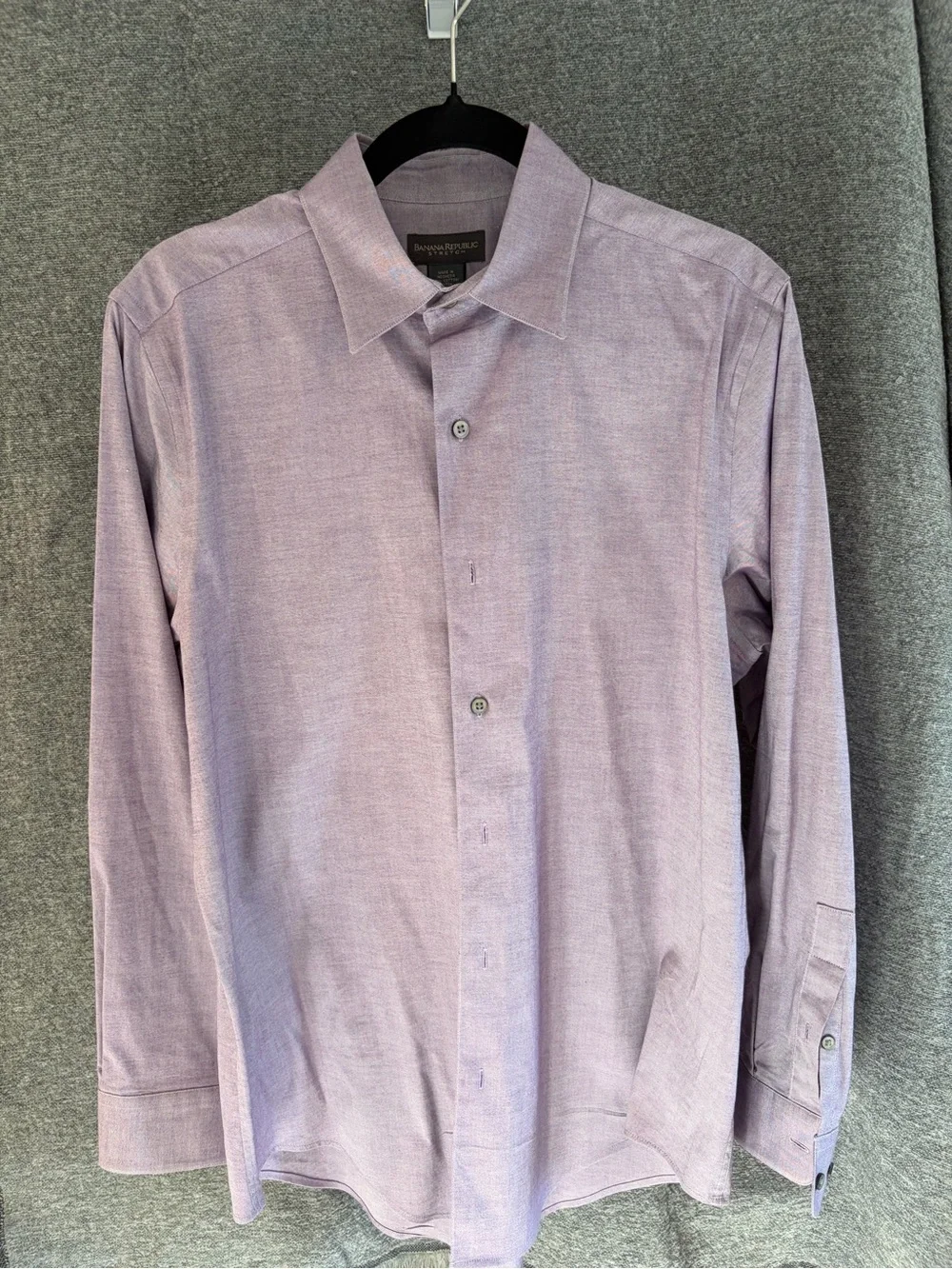 Banana Republic Lavender Stretch Men's Dress Shirt Size M